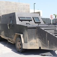 Aseguran al narco 14 vehículos "monstruos" en Tamaulipas
