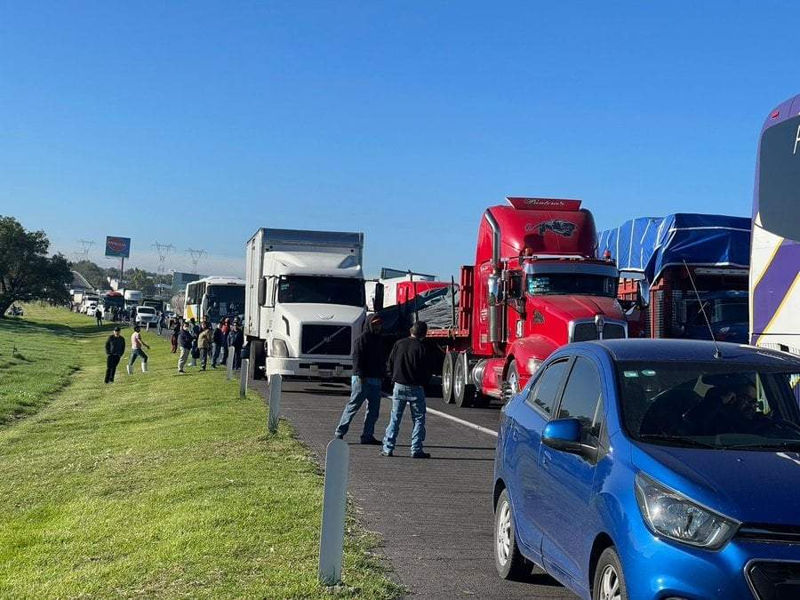 Bloqueo en la México-Pachuca