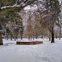 Primavera en Zapala: nieve, hielo y varios grados bajo cero