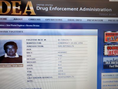 Jorge Torres López, exgobernador de Coahuila, entre los más buscados por la DEA