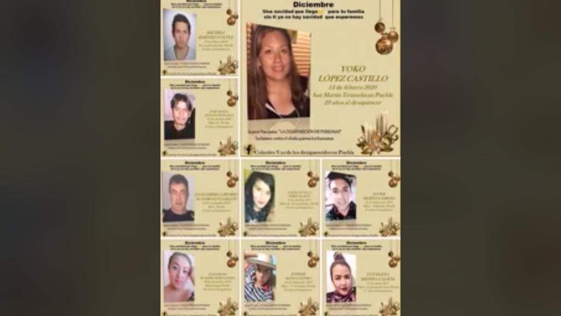 Desaparecidos en Puebla