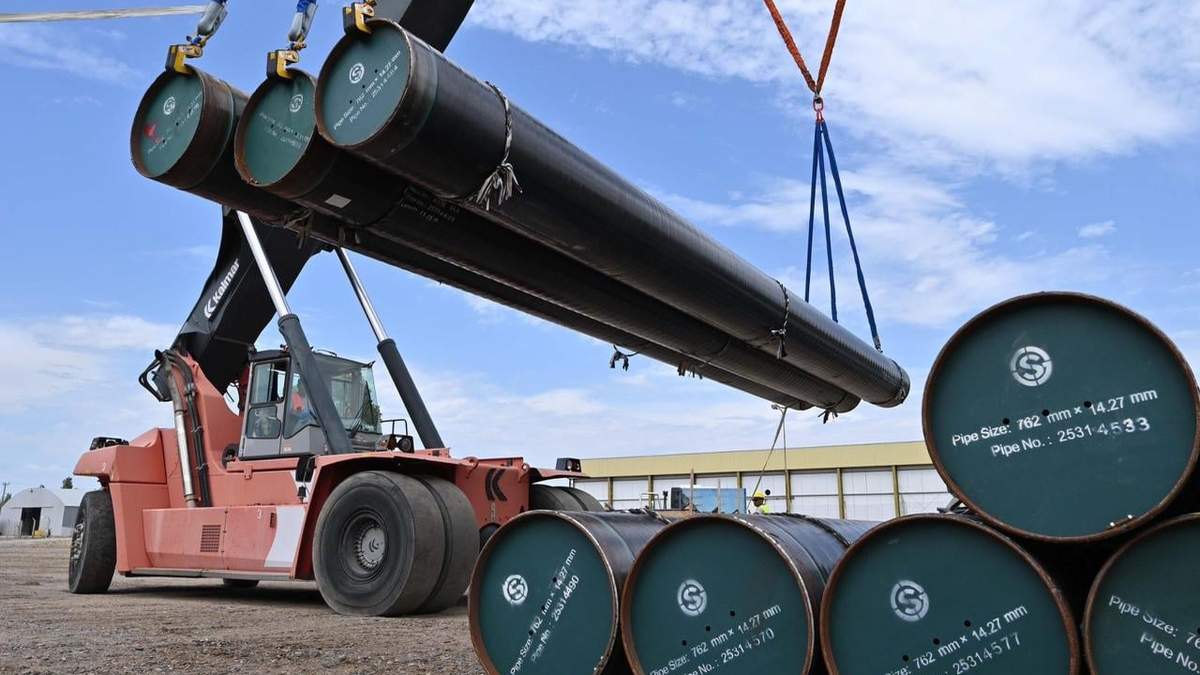 Más de 2.200 tubos de acero llegaron al puerto de San Antonio Este. Fuente: prensa