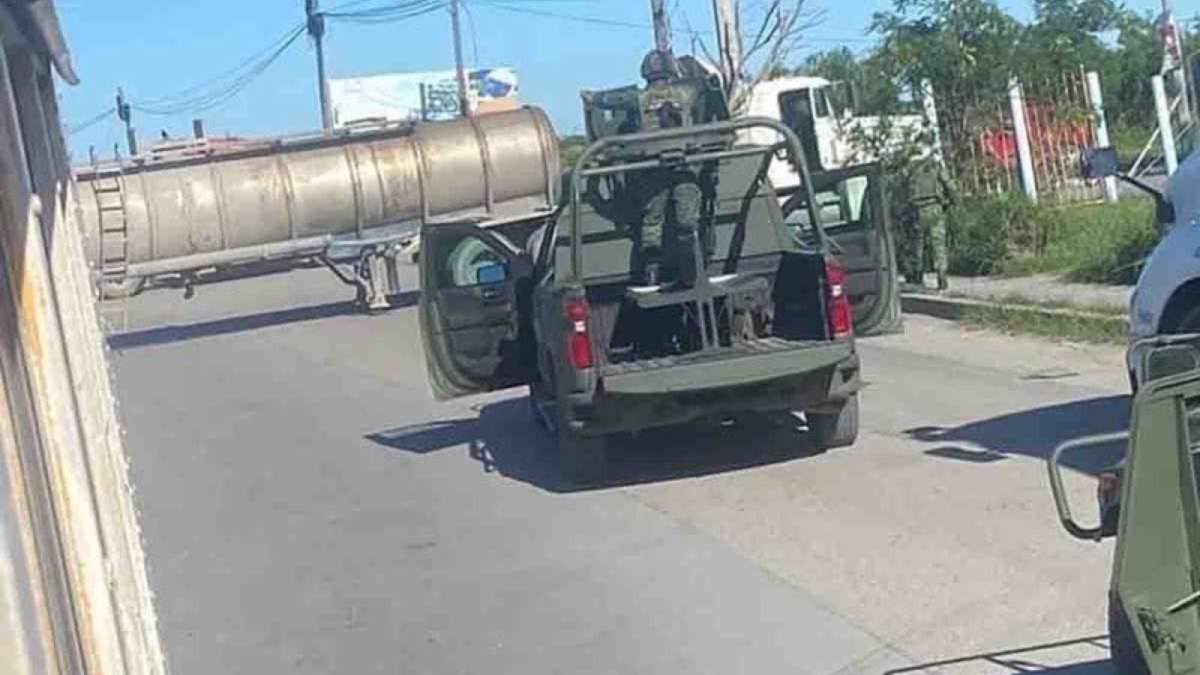 Un bloqueo en Tamaulipas
