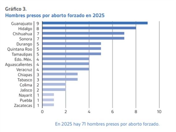 Hombres presos por aborto forzado