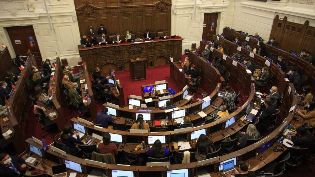 El pleno de la Convención Constitucional de Chile. Fuente: (Twitter)
