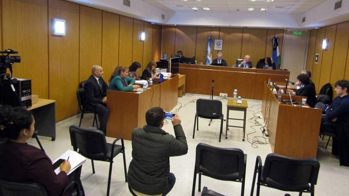 Una de las audiencias del juicio a Emiliano Gatti. Fuente (Poder Judicial de Río Negro)