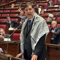 Fernández Noroña acude a parlamento interreligioso en Italia y  pide por la paz en Palestina