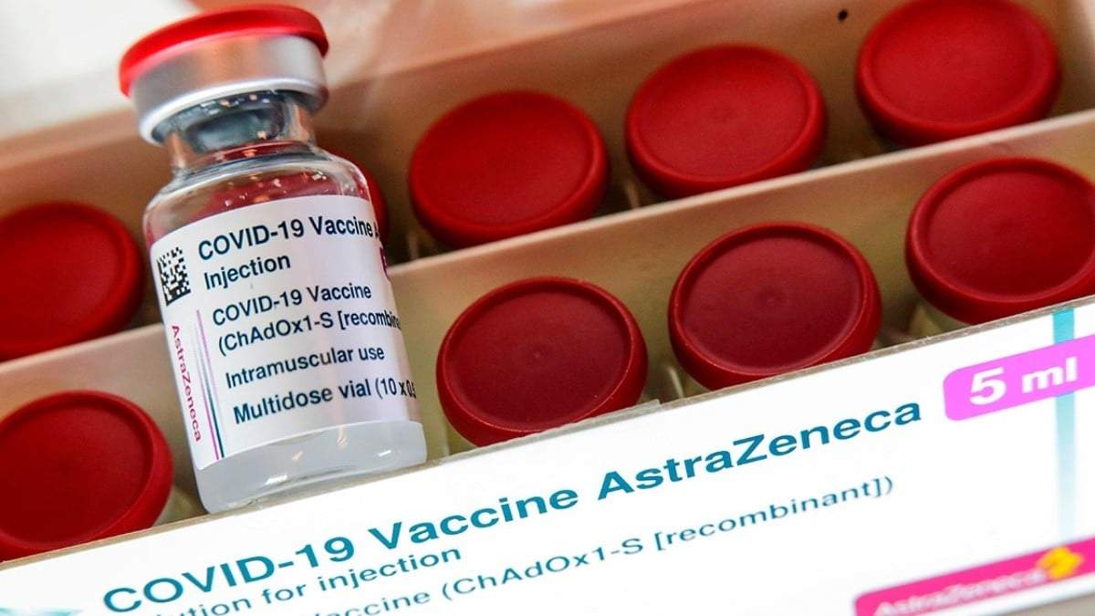 Dosis de la vacuna de AstraZeneca. Fuente: (Twitter)