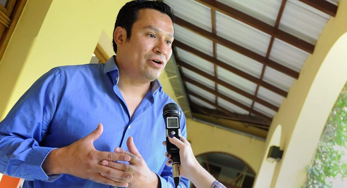 Osvaldo Llancafilo hizo un balance en educación. Fuente: (Twitter)