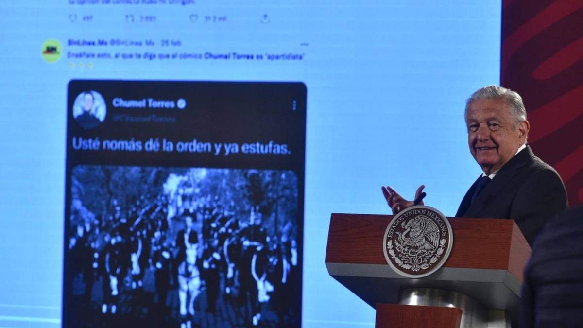 El presidente mostró el tuit del influencer