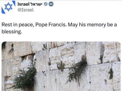 Gobierno israelí borra sus condolencias al papa Francisco por su apoyo a Palestina