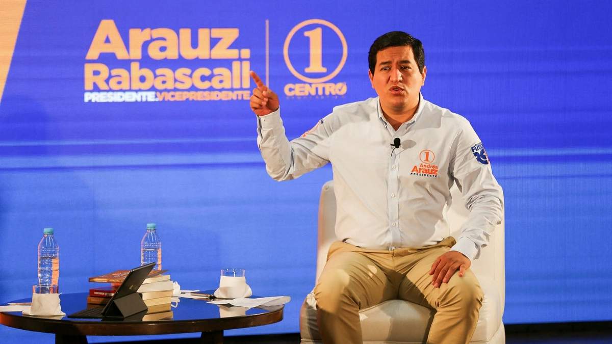 Andrés Arauz, candidato electoral. Fuente: (Twitter)
