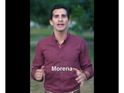 Militantes de Morena en Yucatán se manifiestan contra la precandidatura de Rommel Pacheco