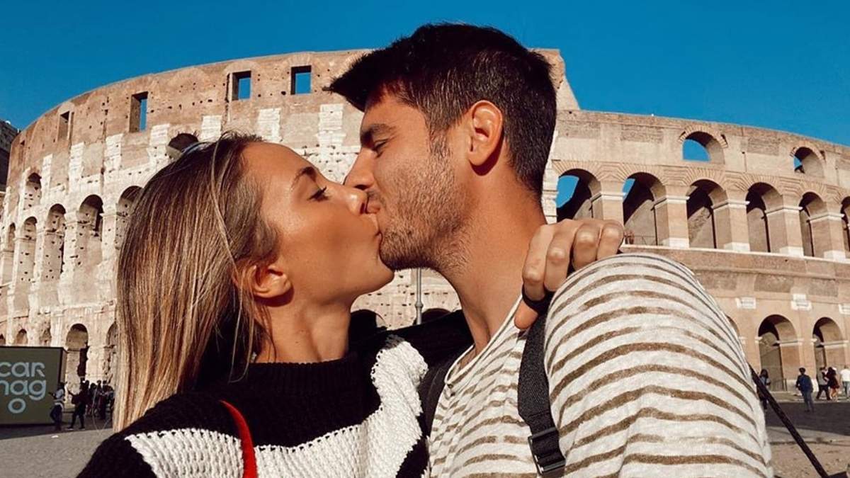 Alice Campello y Álvaro Morata. Fuente: (Twitter)