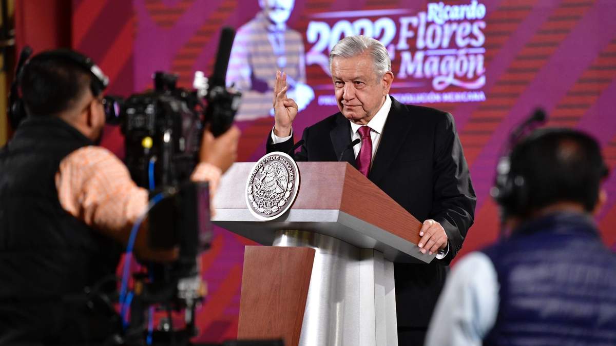 El presidente durante la mañanera de este miércoles