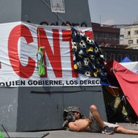 CNTE mantendrá su plantón en el Zócalo