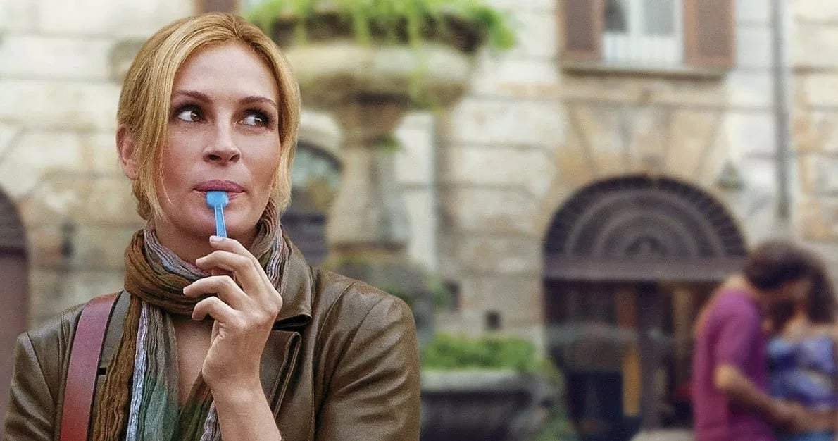 Julia Roberts en "Comer, rezar, amar". Fuente: (Twitter).