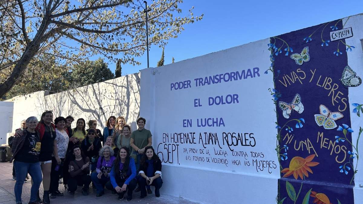 En el marco del día provincial contra todas las formas de violencia hacia las mujeres, inauguraron un mural en la ex U9. Fuente: (Neuquén Informa).