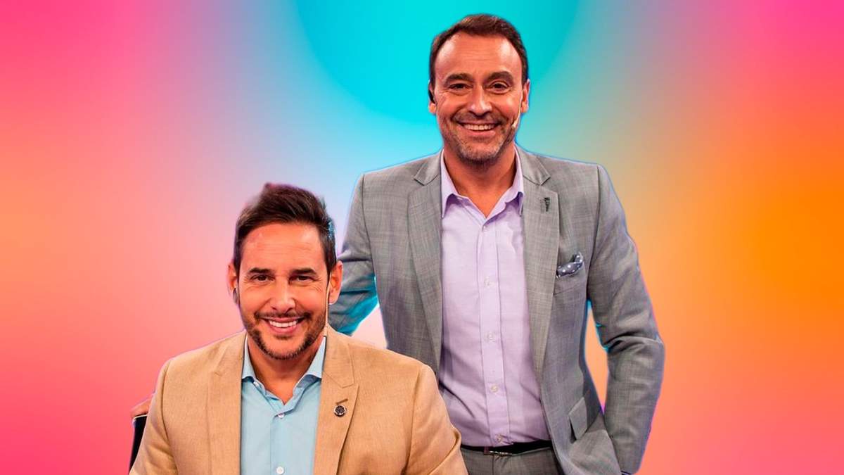 Rodrigo Lussich y Adrián Pallares, conductores de "Socios del Espectáculo". Fuente: (Minuto Neuquén)