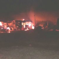 Incendio consume diez autobuses del TransMetropolitano de Tabasco