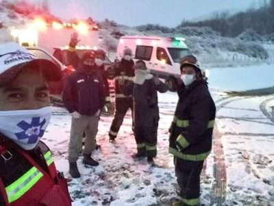 Despliegue en Junín de los Andes: fueron por un accidente y así terminó todo