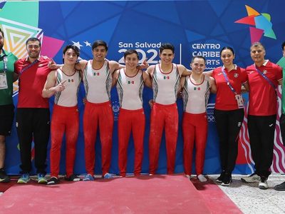México gana el primer oro en Centroamericanos con el equipo varonil de gimnasia artística