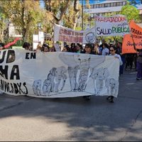 Autoconvocados del sector de Salud de ATE marcharon contra el acuerdo por la pauta salarial