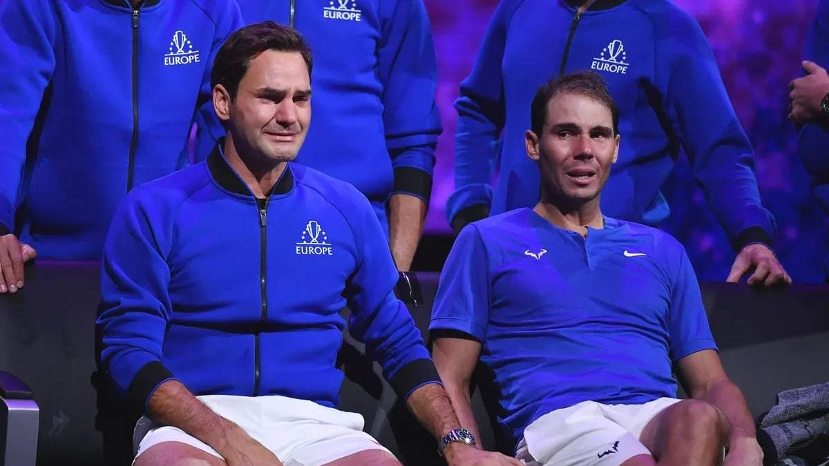 Rafael Nadal y Roger Federer Fuente: (X)
