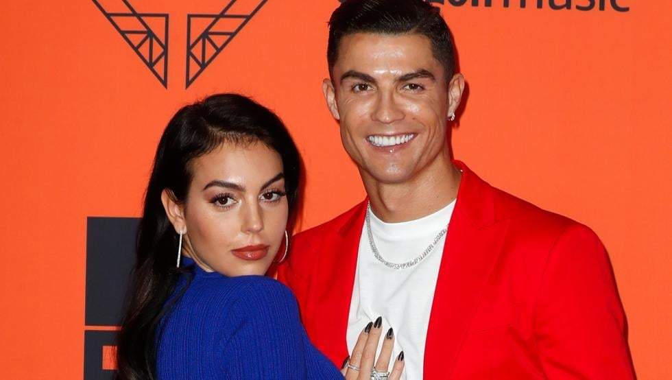 Georgina Rodríguez y Cristiano. Fuente: (Instagram)