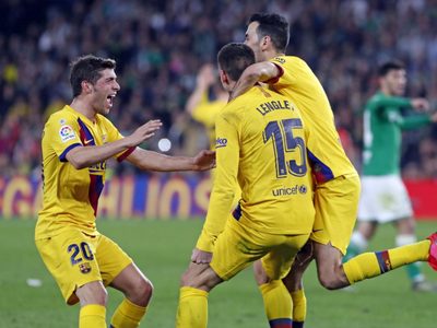 Sufrido triunfo del Barcelona por 3 a 2 al Betis, mirá los goles