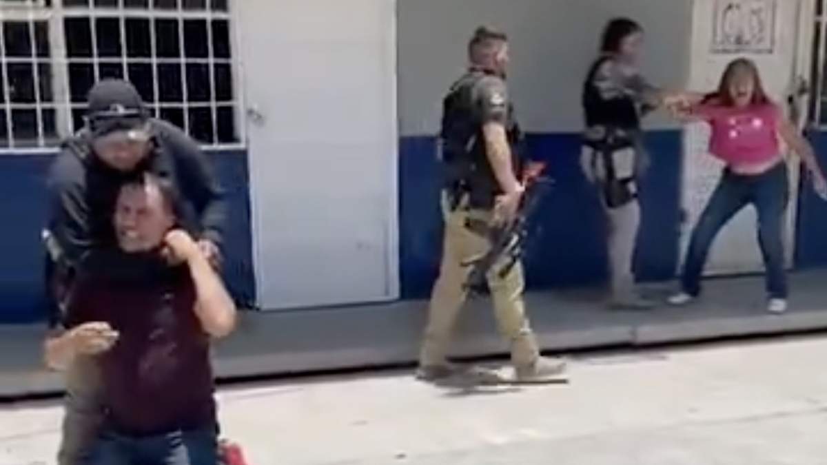 Imagen del video de la agresión contra los morenistas en Lerdo
