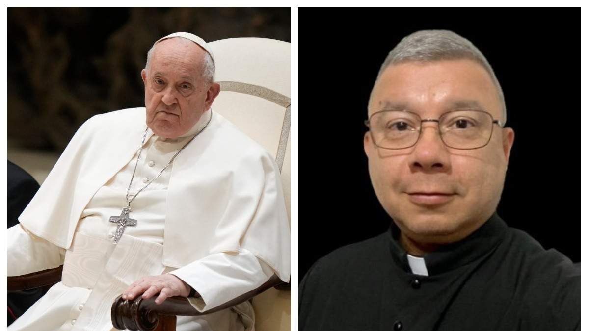 El cura Juan Razo y el Papa Francisco