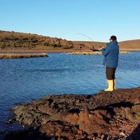 Caleta Sara, un paraíso de tranquilidad en las costas de la provincia de Chubut