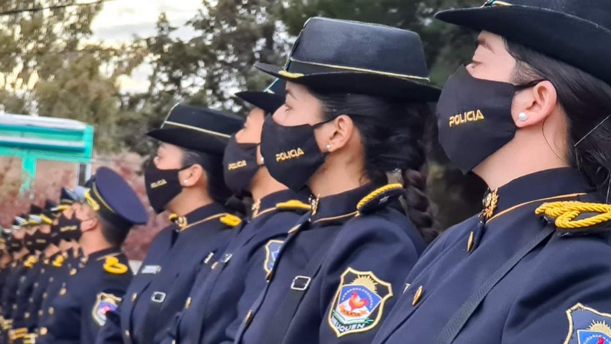 Mujeres de la Policía de Neuquén. Fuente: (Twitter)