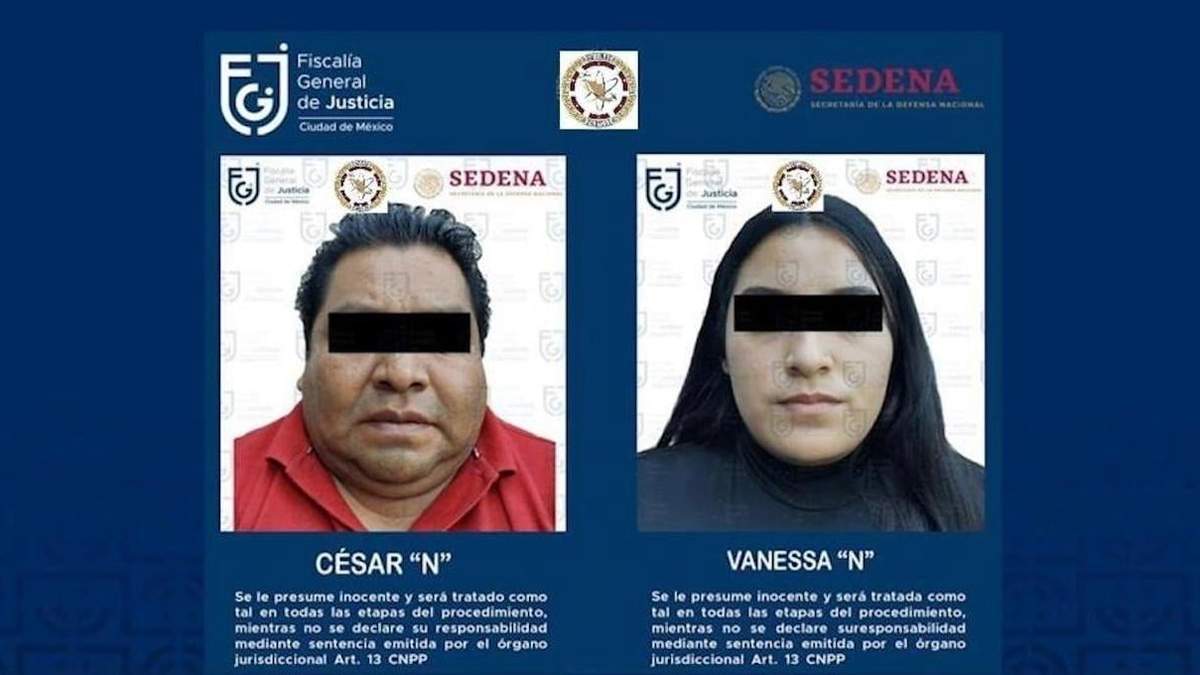 El presunto líder delictivo fue capturado junto con una mujer identificada como Vanessa "N"