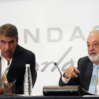 Carlos Slim y Arturo Elías Ayub se reúnen en privado con el presidente de la Suprema Corte