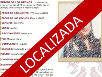 Menor de edad de 14 años niega estar desaparecida; dice “me corrieron”