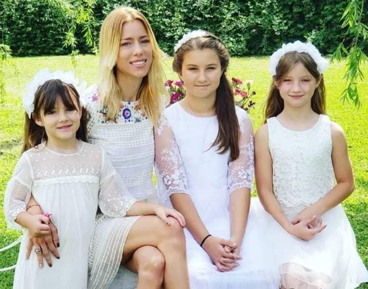 Nicole Neumann, Allegra, Sienna e Indiana, Fuente: (Twitter)