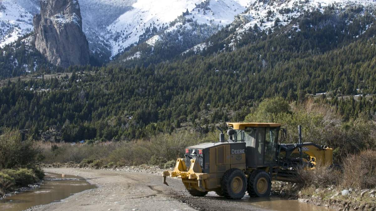 Obras viales en Neuquén. Fuente: (Twitter)