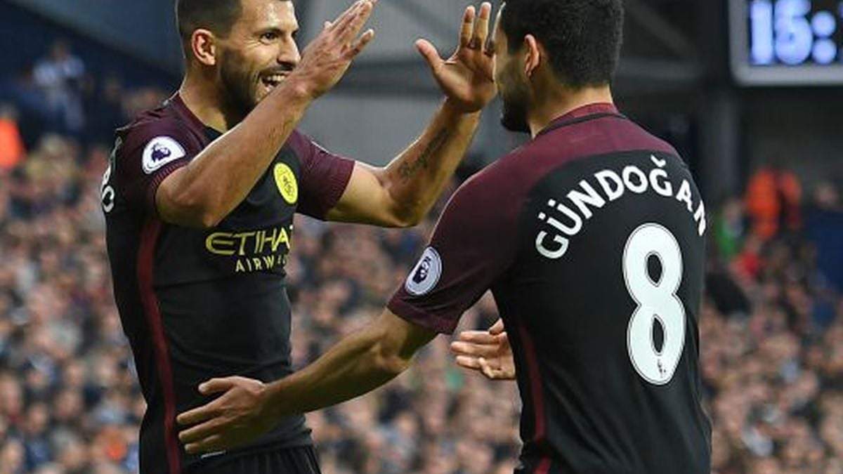 Agüero y Gündogan. Fuente: (Instagram)