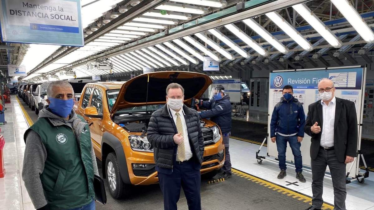 Reapertura de Volkswagen, planta Pacheco. Fuente: (Instagram)