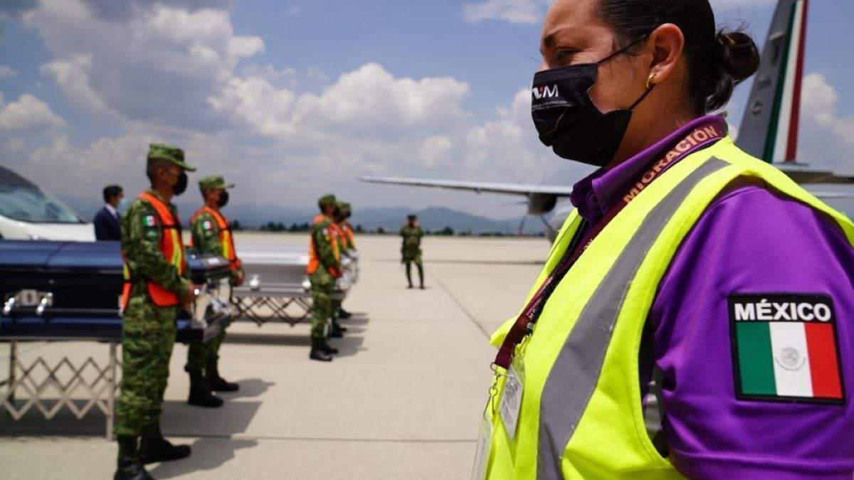 Llegan cuerpos de migrantes