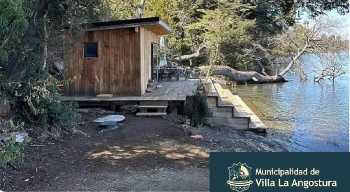 El loft construido en la costa del lago Nahuel Huapi. Fuente: (Diario Andino)