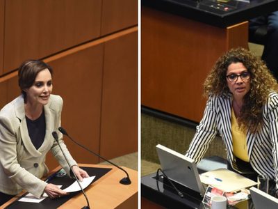 Senadoras del PAN exigen frenar violencia de género tras pleito entre Rocío Abreu y Lilly Téllez