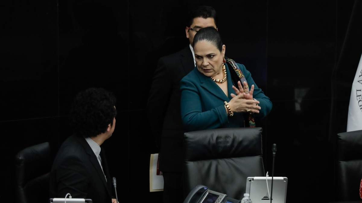 La senadora Mónica Fernández Balboa en la sesión de la Comisión Permanente