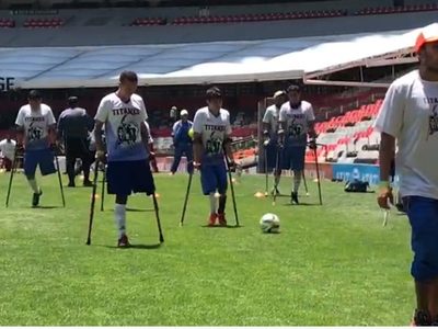 Jornada histórica de futbol adaptado se vivió en el Estadio Azteca (Videos)