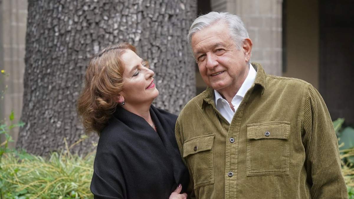 El presidente Andrés Manuel López Obrador y su esposa Beatriz Gutiérrez Müller