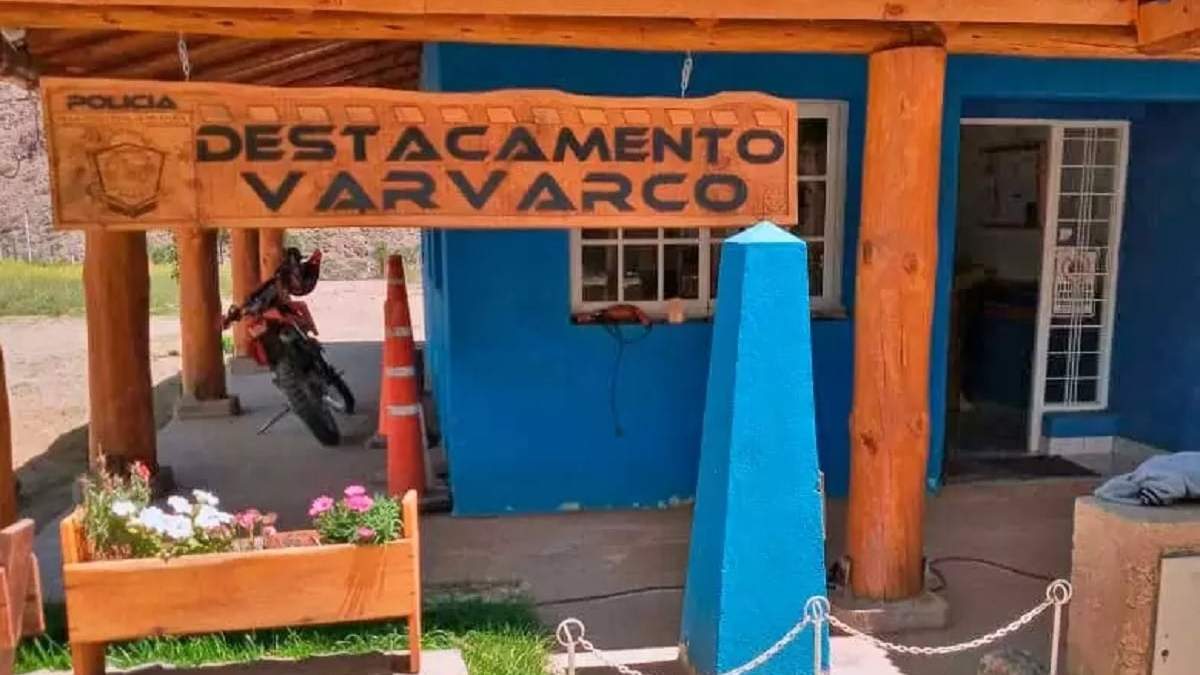 Destacamento policial de Varvarco. Fuente (Policía de Neuquén)