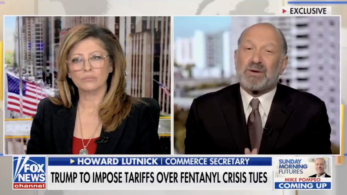 Lutnick en la entrevista