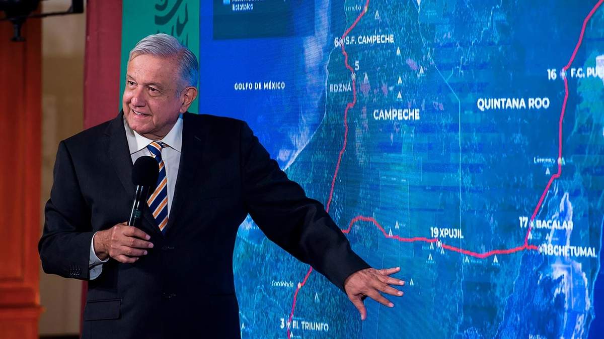 AMLO, prisa por construir el Tren Maya